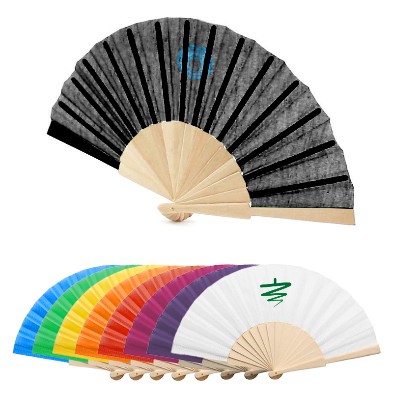 Fächer | Holz und Polyester | Viele Farben